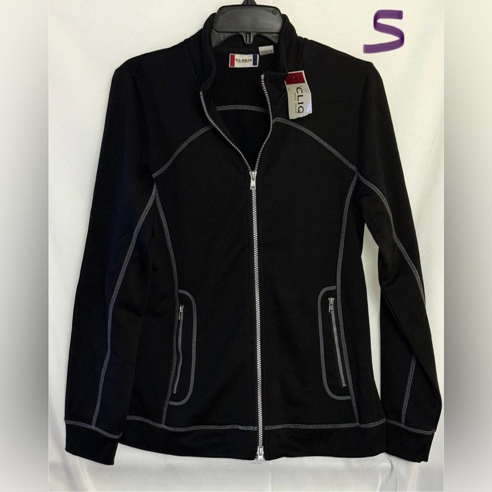 Clio Women's Black Utility Jacket with Zippered Pockets